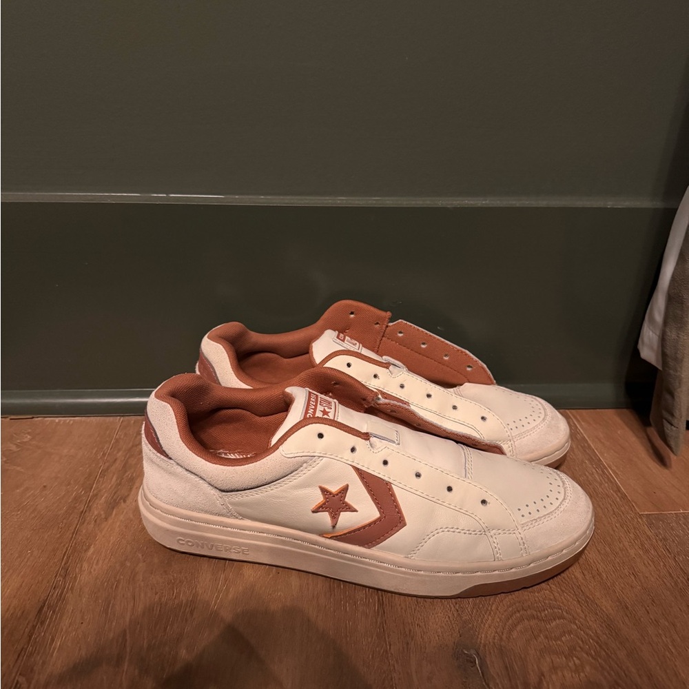 Converse Cream and Rust Sneakers